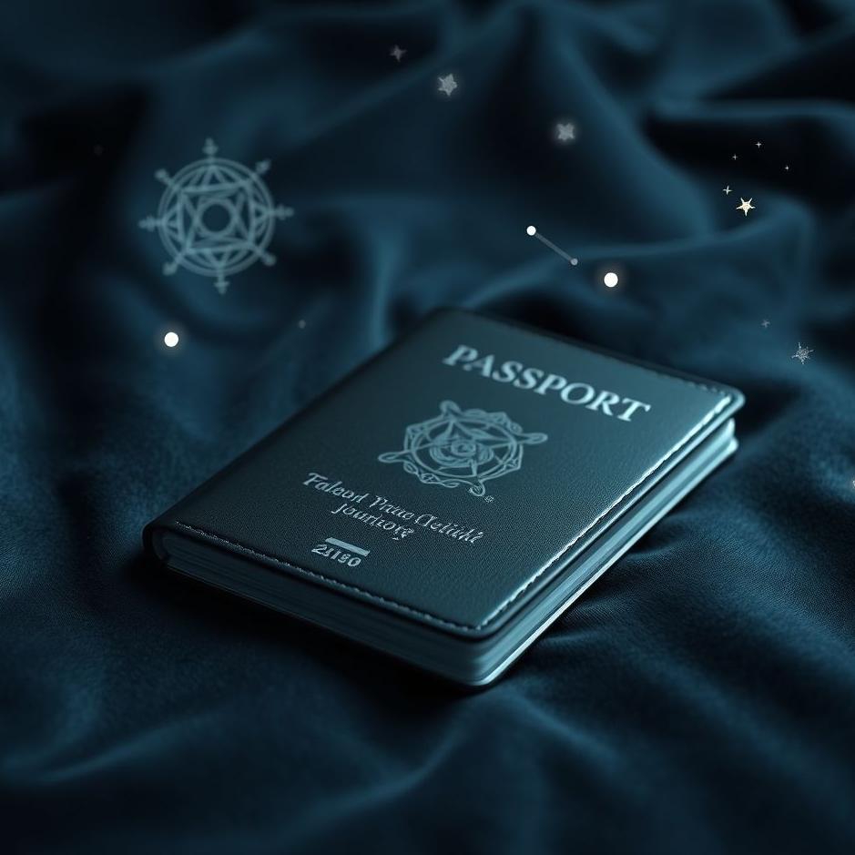 Dream : Black passport in a dream