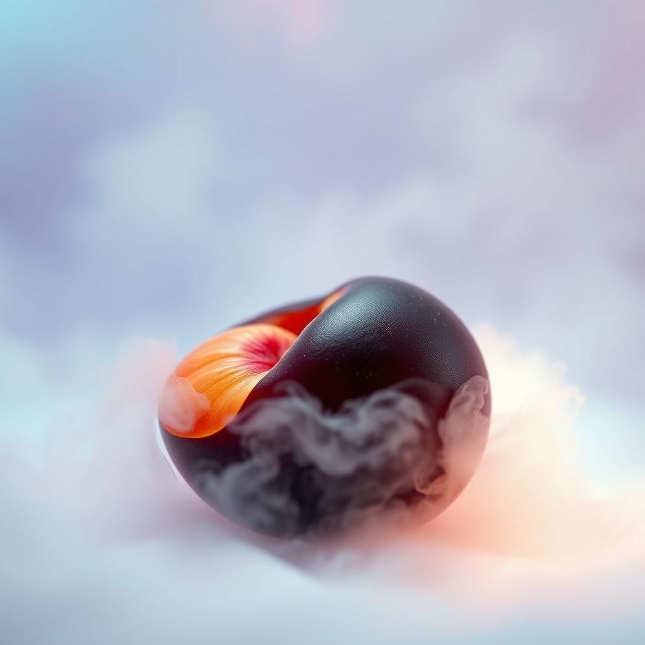Dream : Black peach in a dream