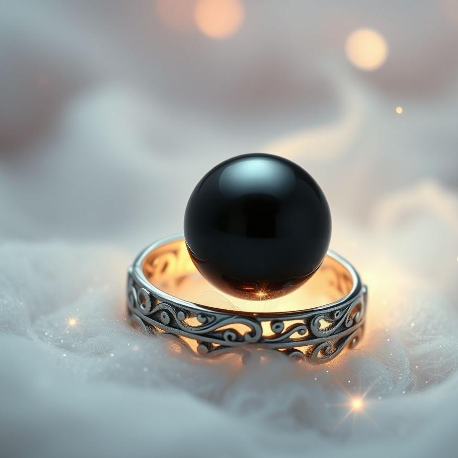 Dream : Black pearl ring in a dream