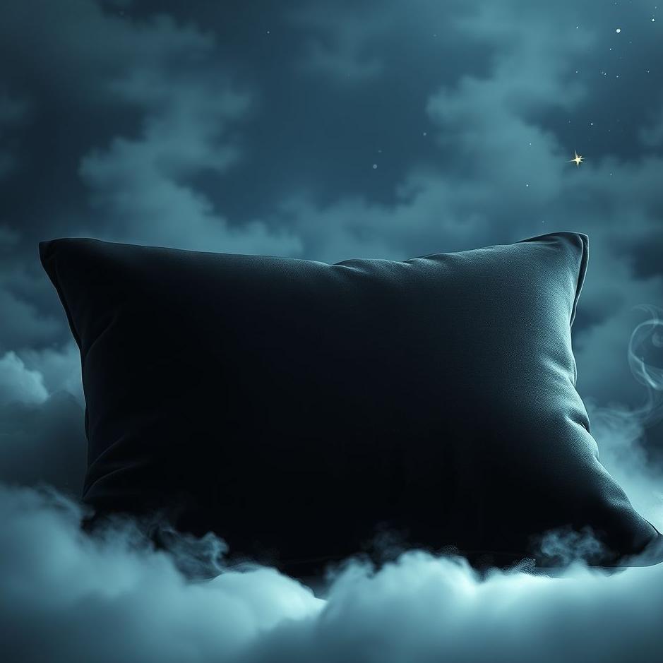 Dream : Black pillow in a dream