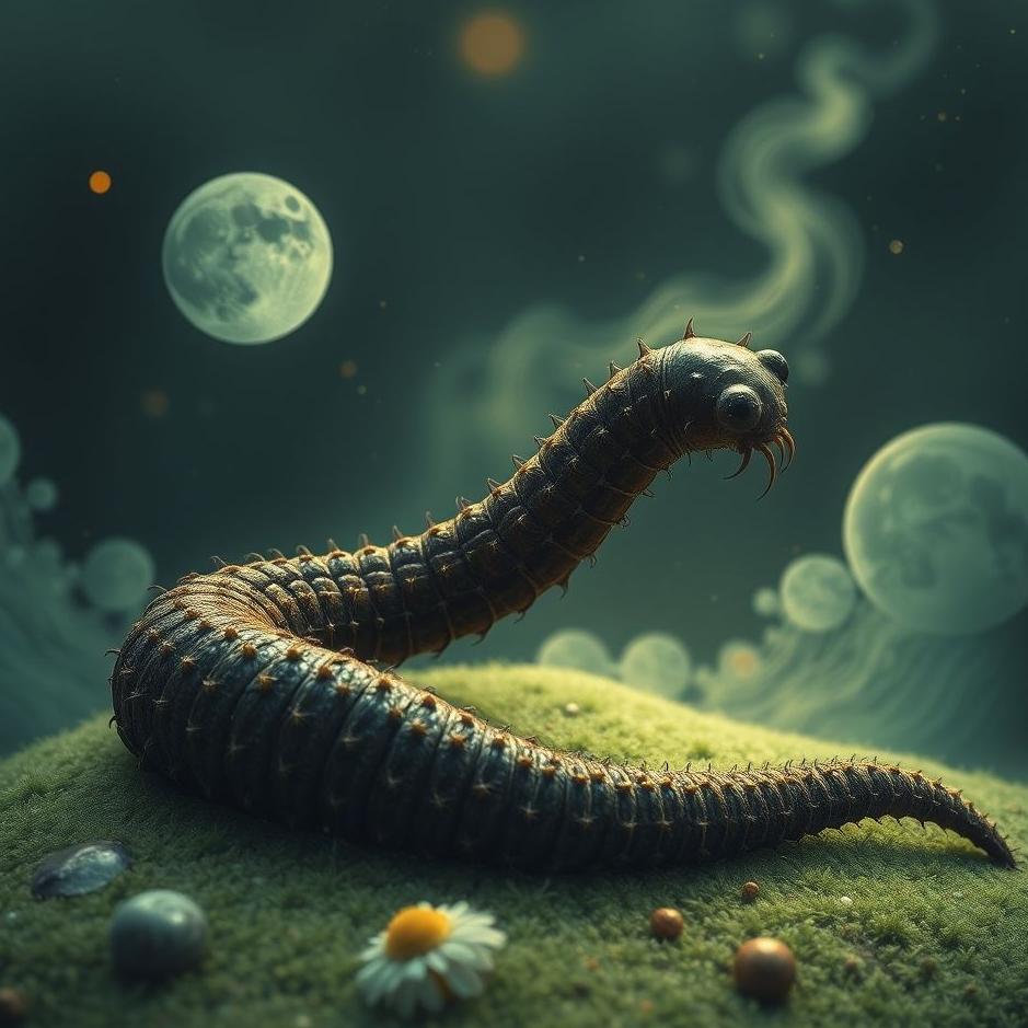 Dream : Black pinworm in a dream