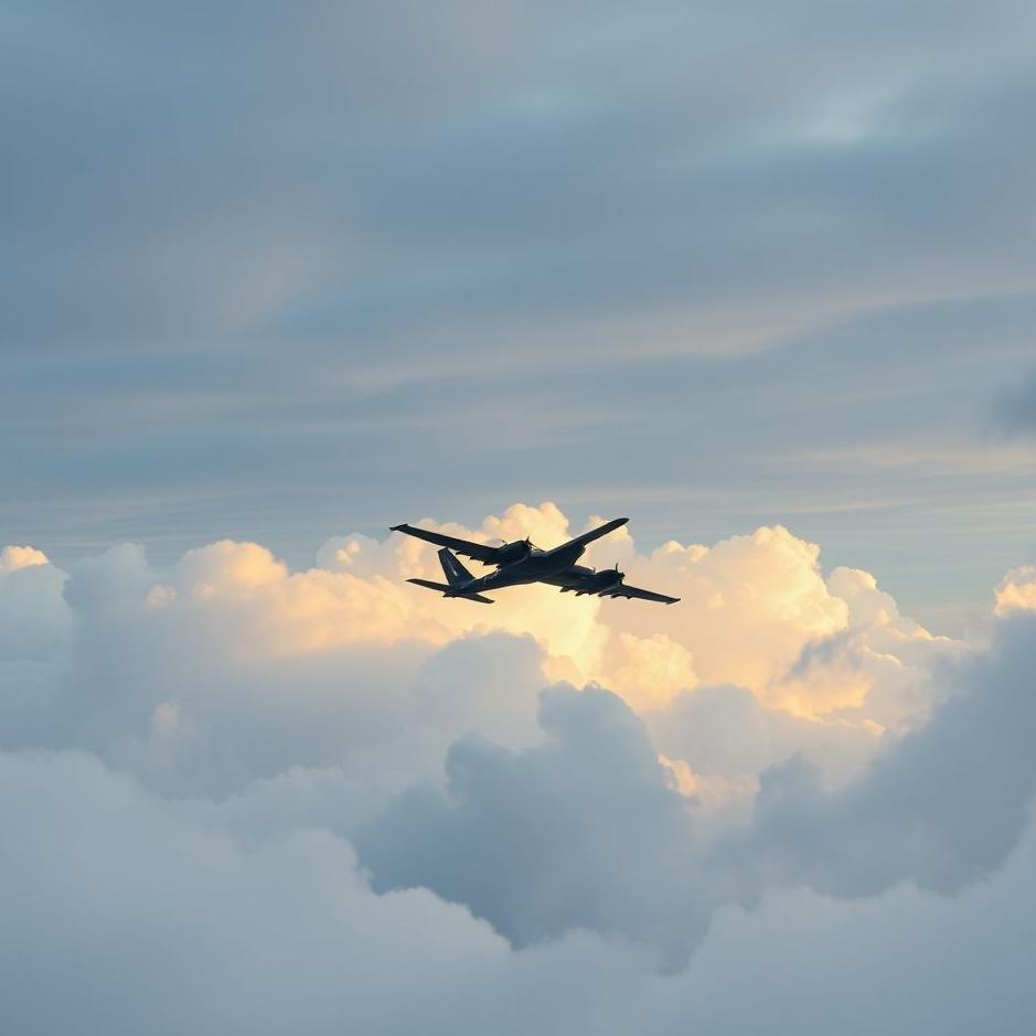 Dream : Black plane in a dream