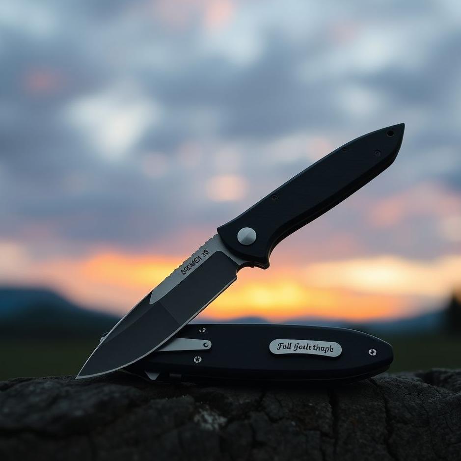 Dream : Black pocket knife in a dream