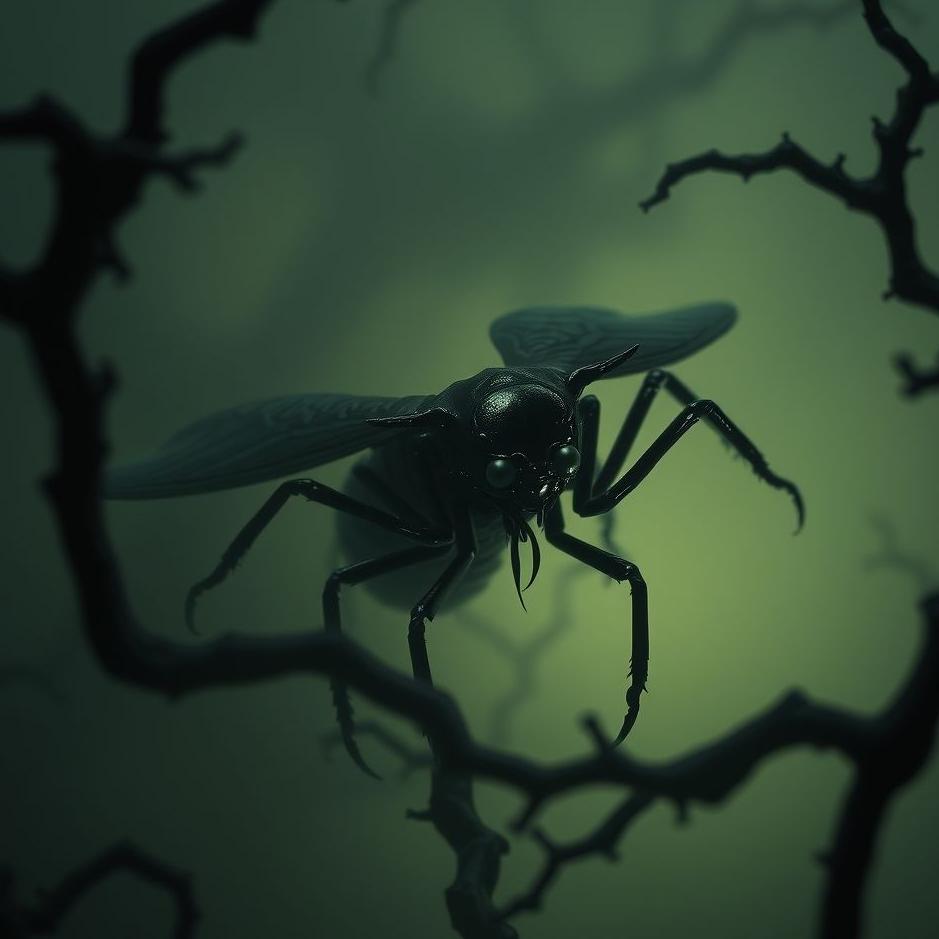 Dream : Black poisonous insect in a dream
