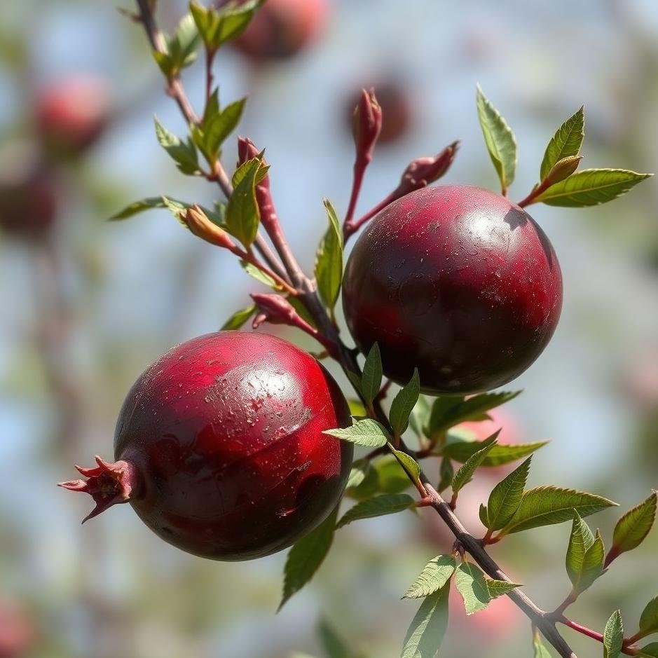Dream : Black pomegranate in a dream