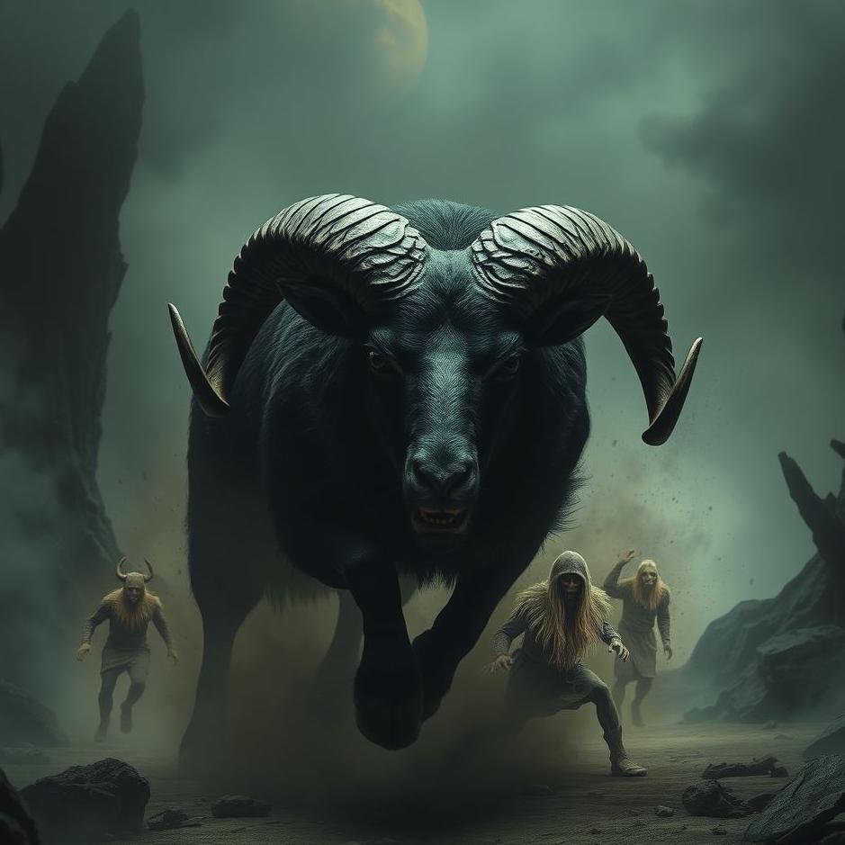 Dream : Black ram attacking in a dream