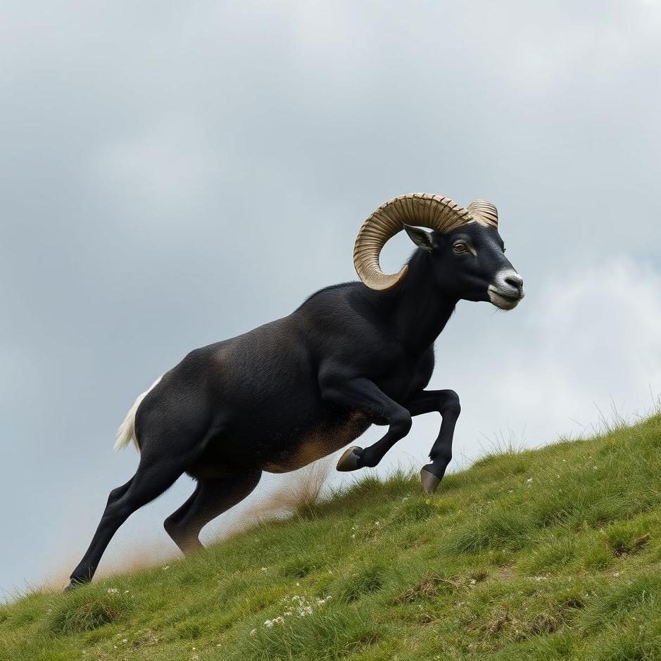 Dream : Black ram chasing you in a dream
