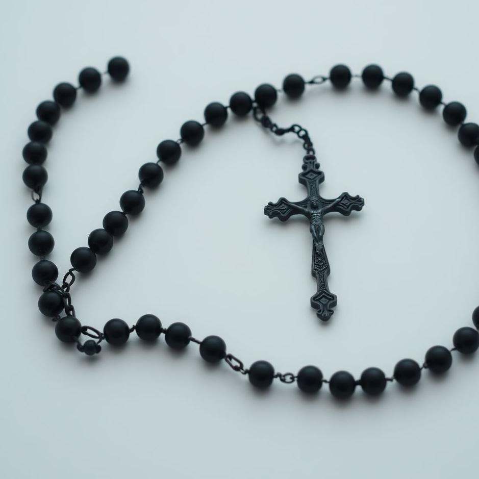 Dream : Black rosary breaking in a dream