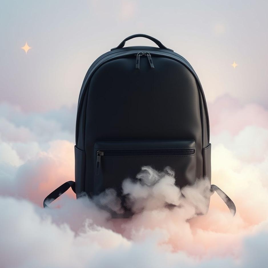Dream : Black school bag in a dream