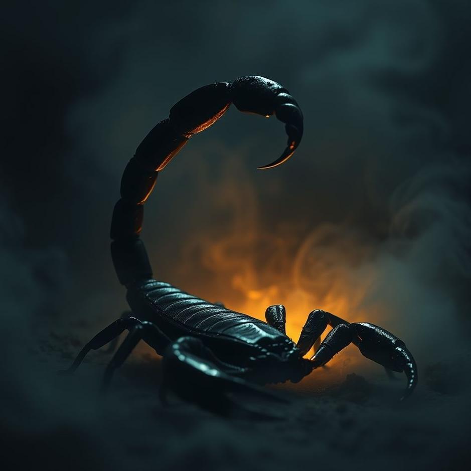 Dream : Black scorpion sting in a dream