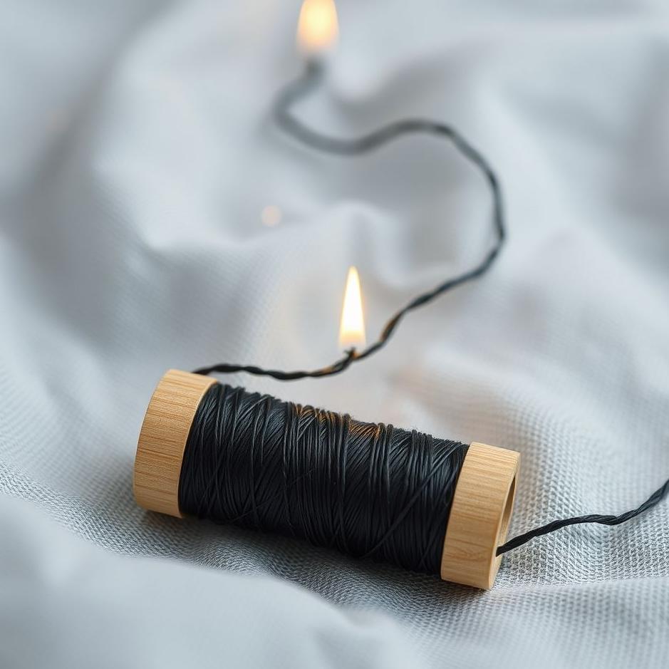 Dream : Black sewing thread in a dream