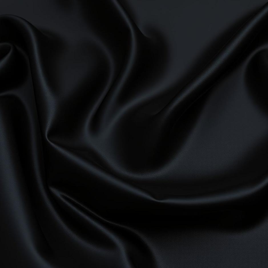 Dream : Black shiny fabric in a dream