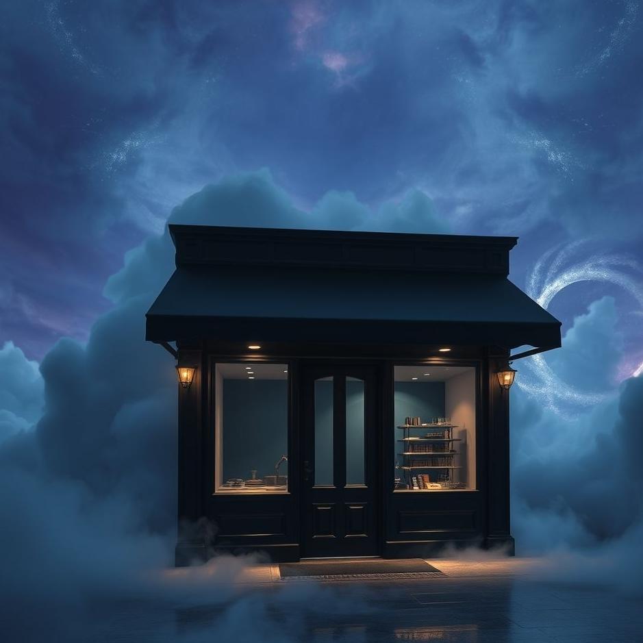 Dream : Black shop in a dream