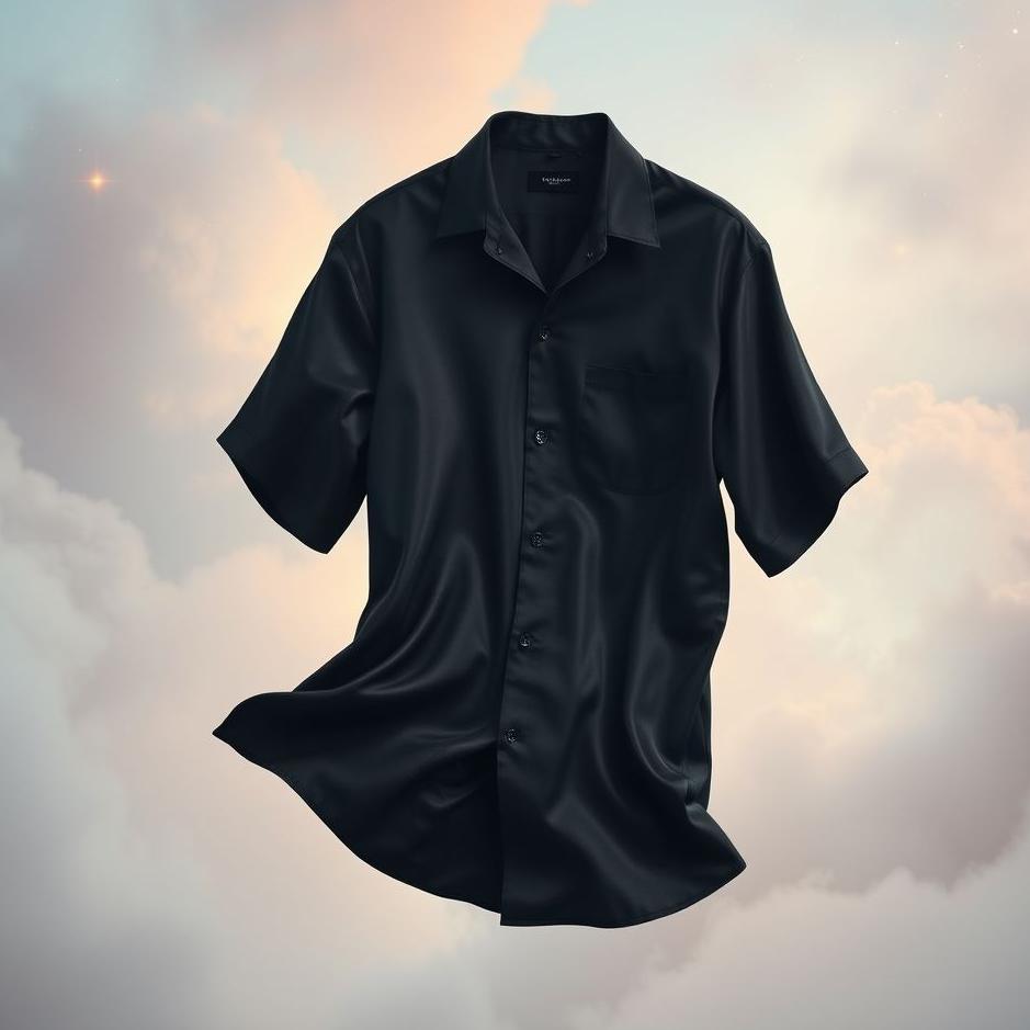 Dream : Black silk shirt in a dream