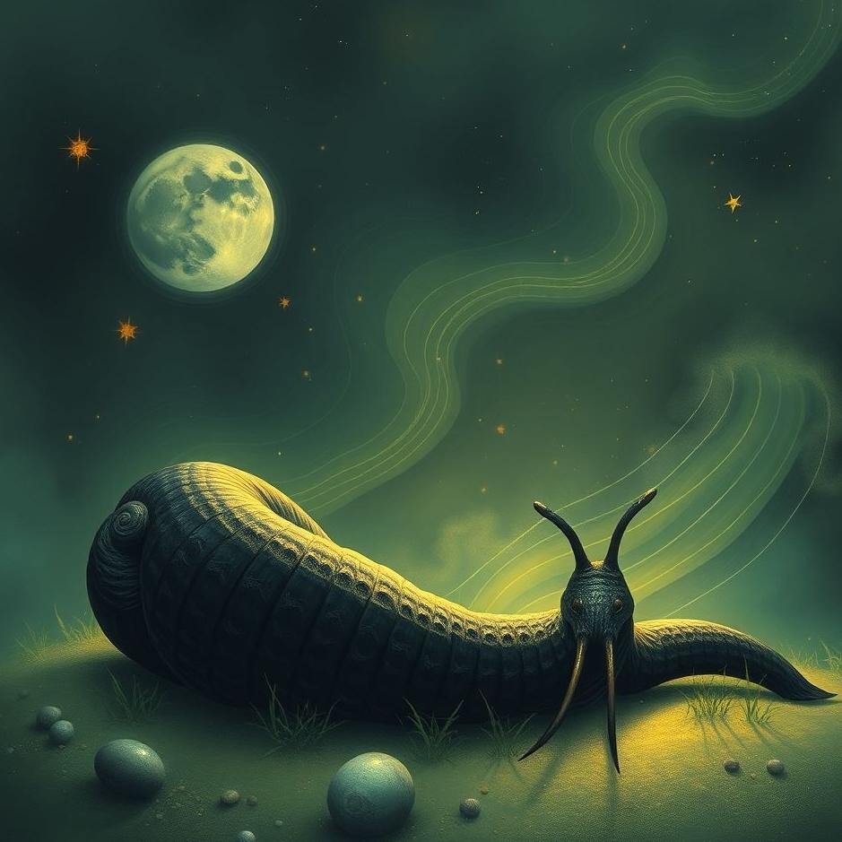 Dream : Black slug in a dream