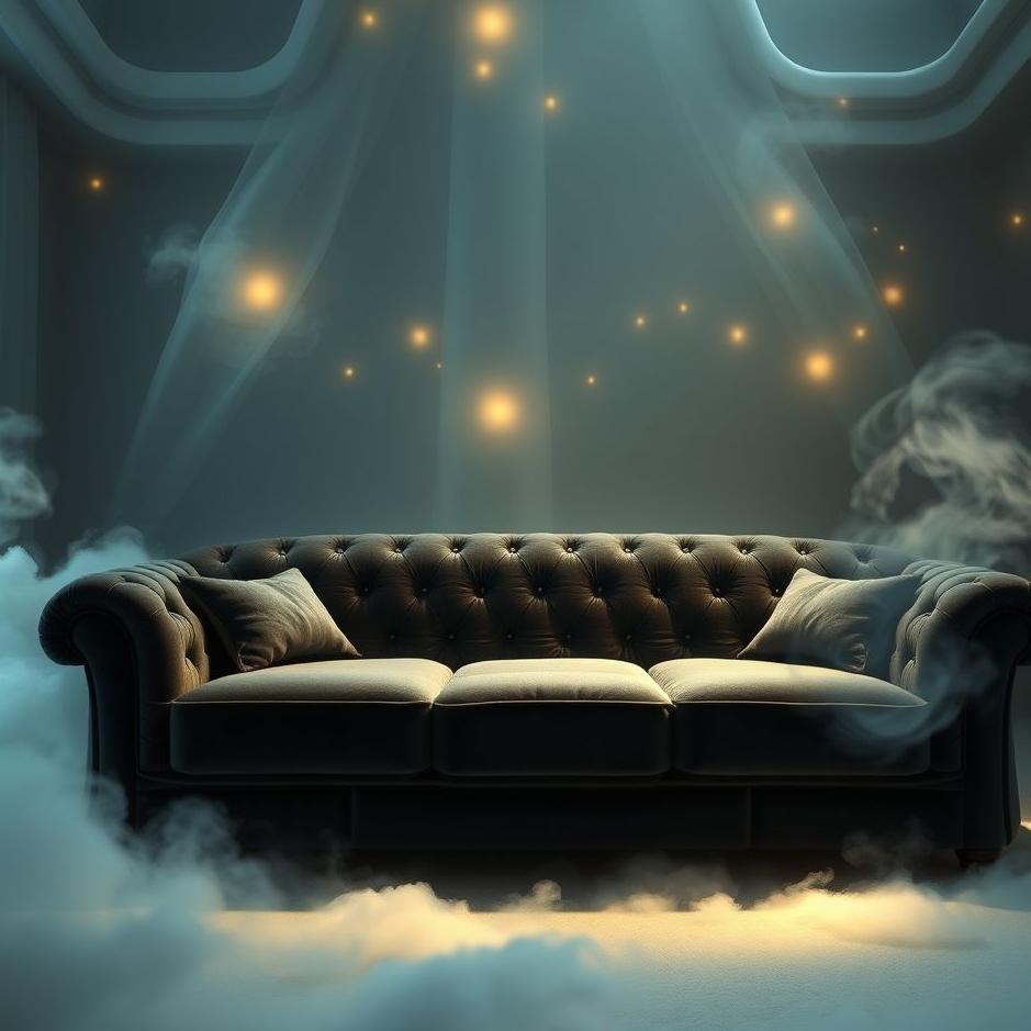 Dream : Black sofa in a dream