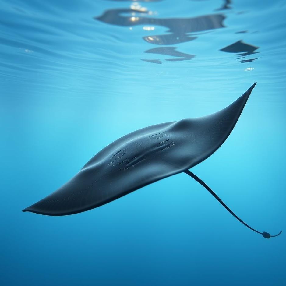 Dream : Black stingray in a dream