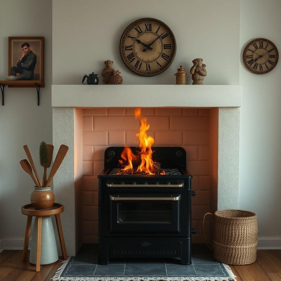 Dream : Black stove in a dream