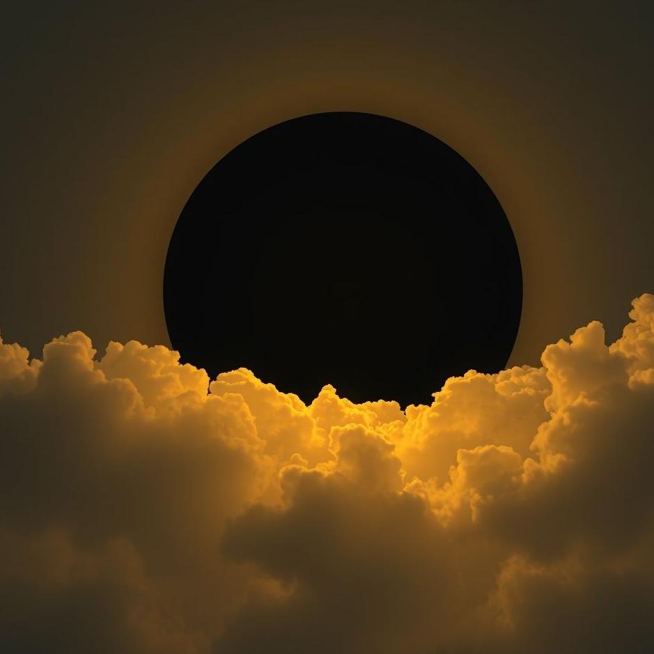 Dream : Black sun in a dream
