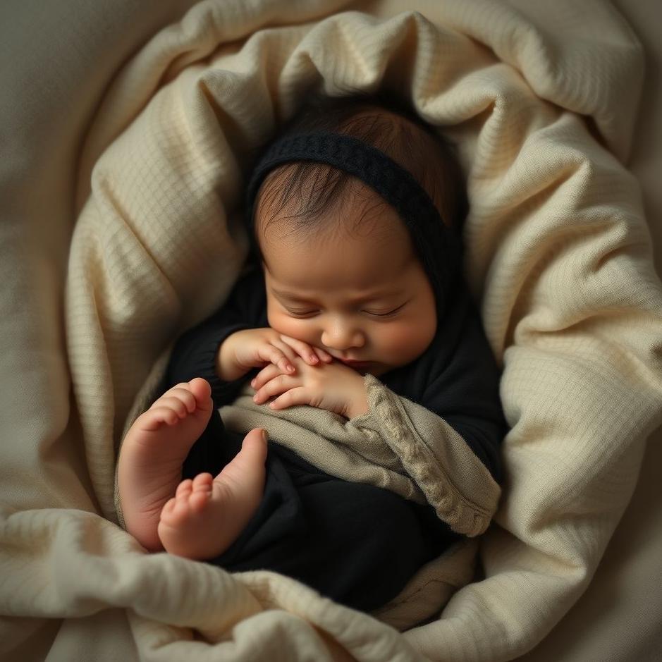 Dream : Black swaddle in a dream