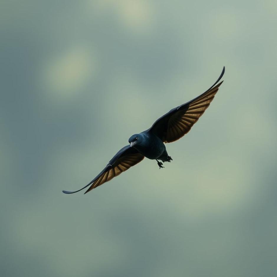 Dream : Black swallow in a dream