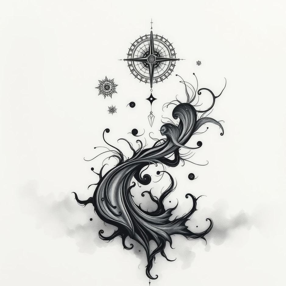 Dream : Black tattoo in a dream