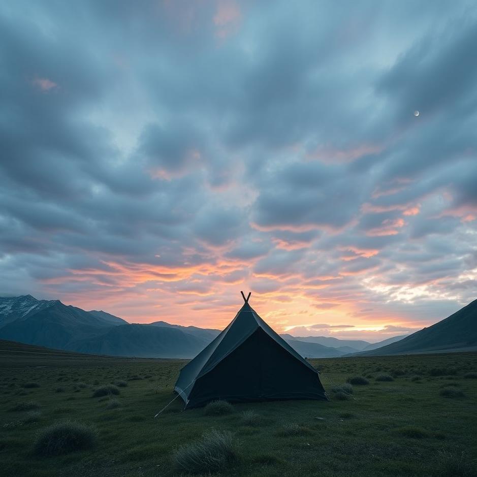 Dream : Black tent in a dream