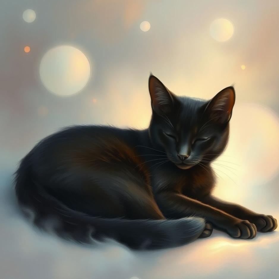 Dream : Black tomcat in a dream