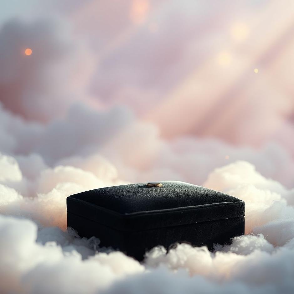 Dream : Black velvet box in a dream