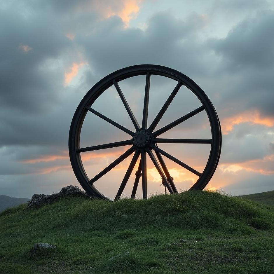 Dream : Black wheel in a dream