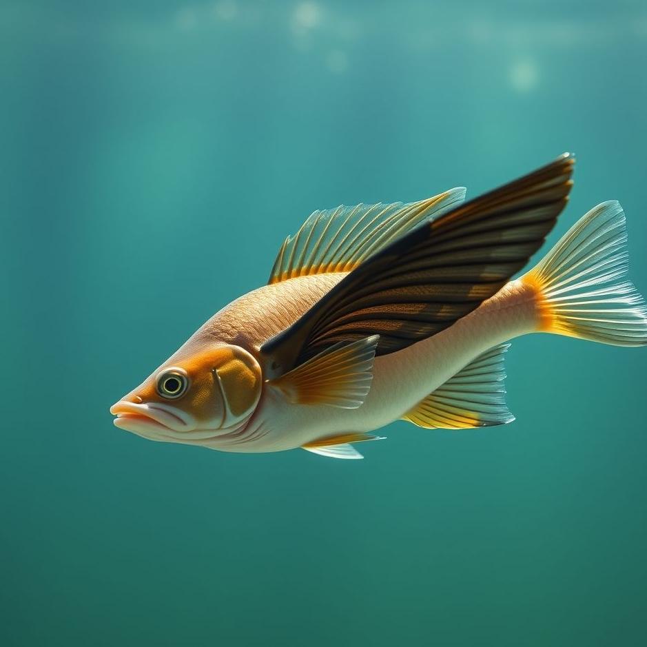 Dream : Black-winged fish in a dream