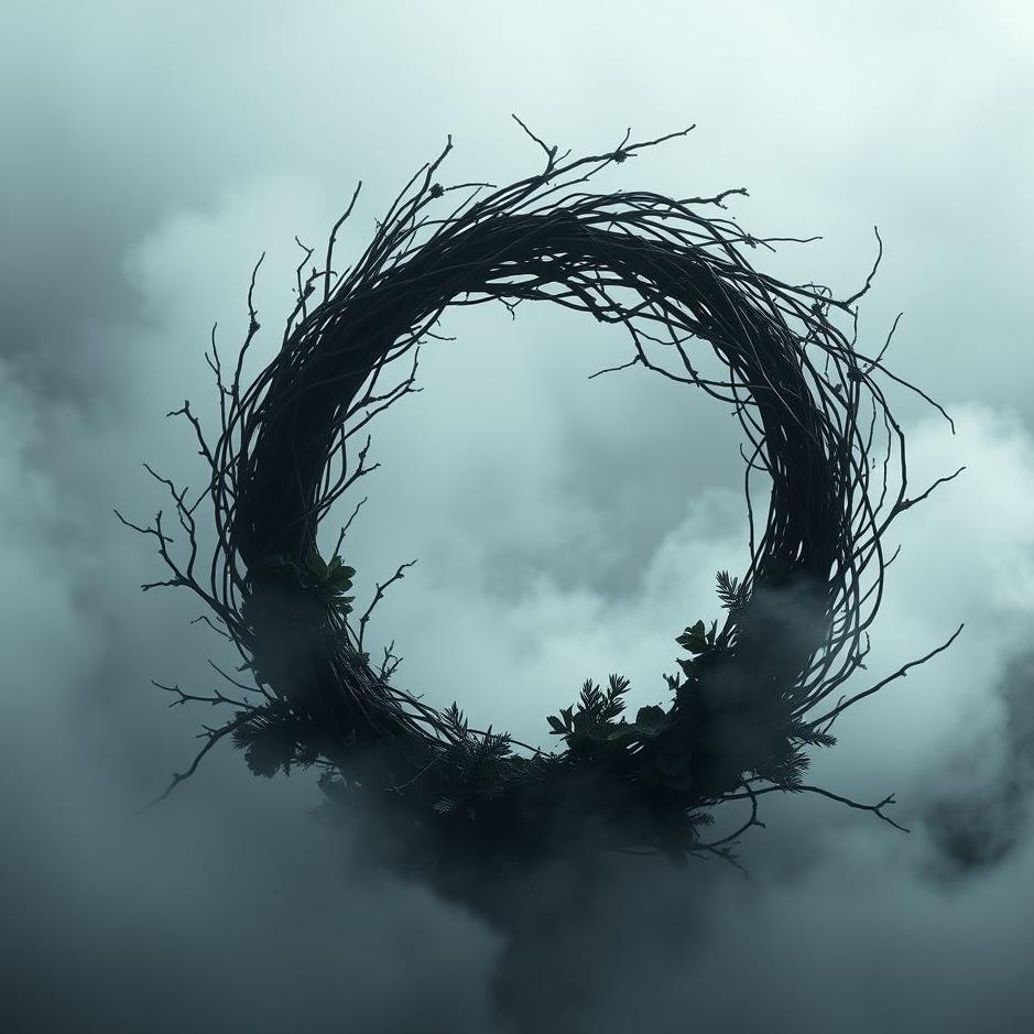 Dream : Black wreath in a dream