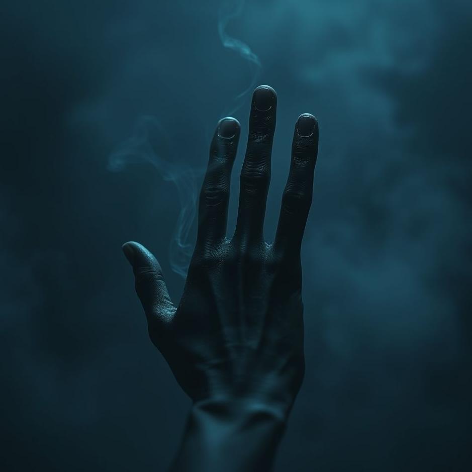 Dream : Blackened hand in a dream