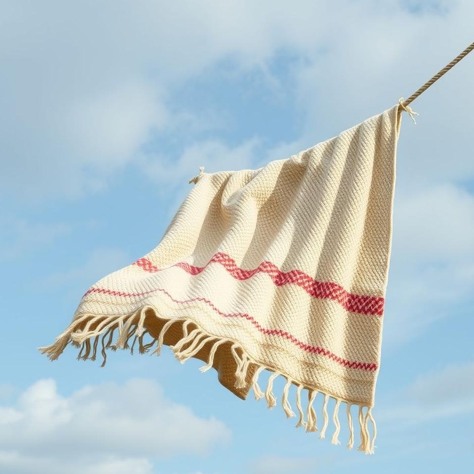 Dream : Blanket hanging on a rope in a dream