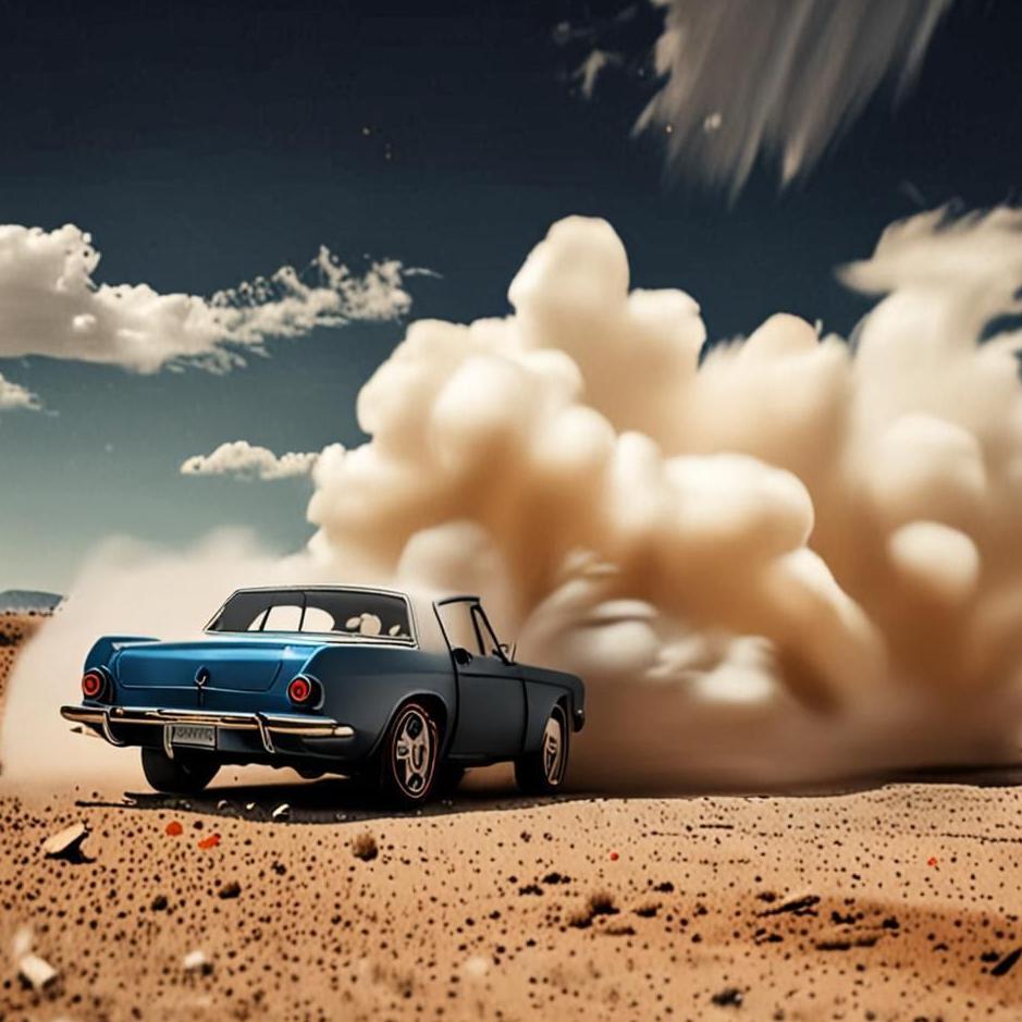 Dream : Blasting the tire of the car in the dream