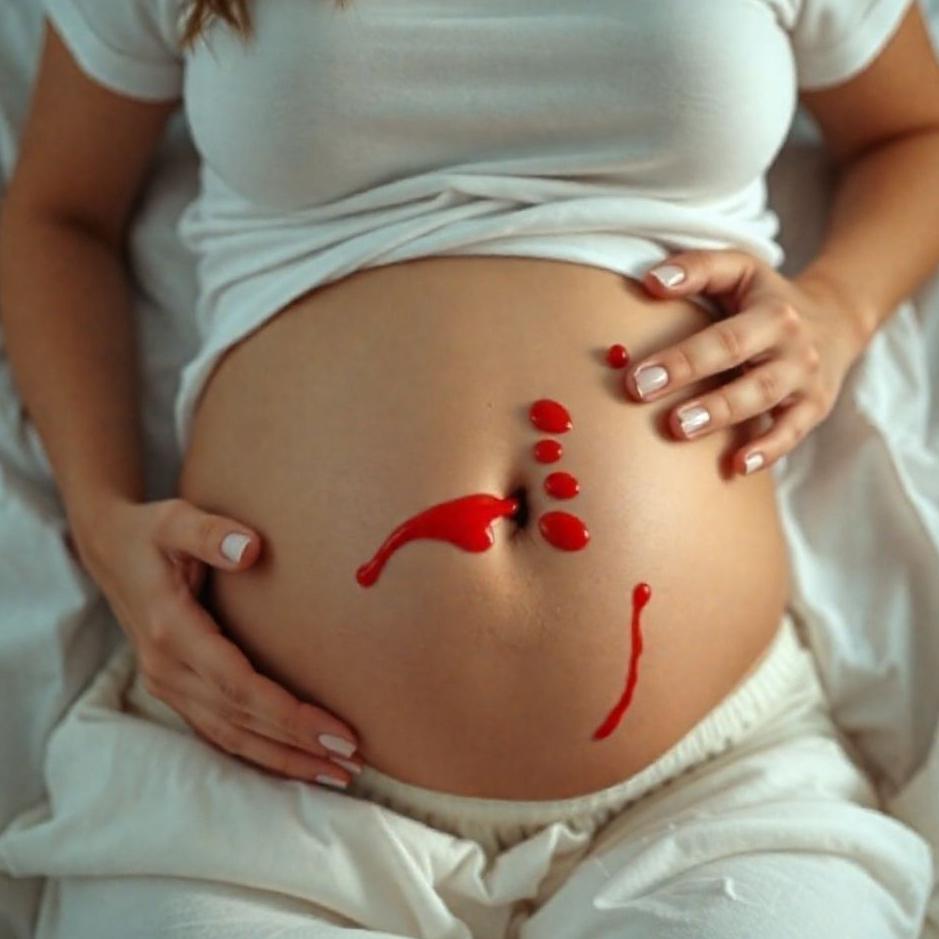 Dream : Bleeding from the abdomen while pregnant in a dream