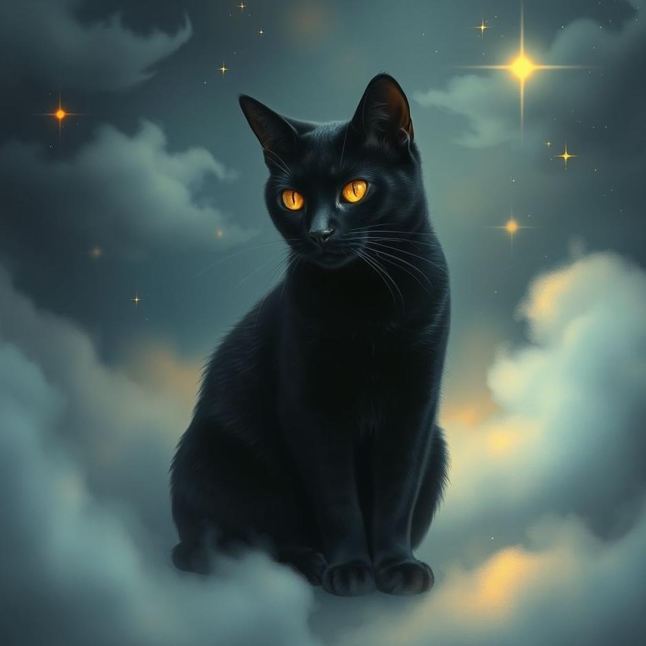 Dream : Blind black cat in a dream