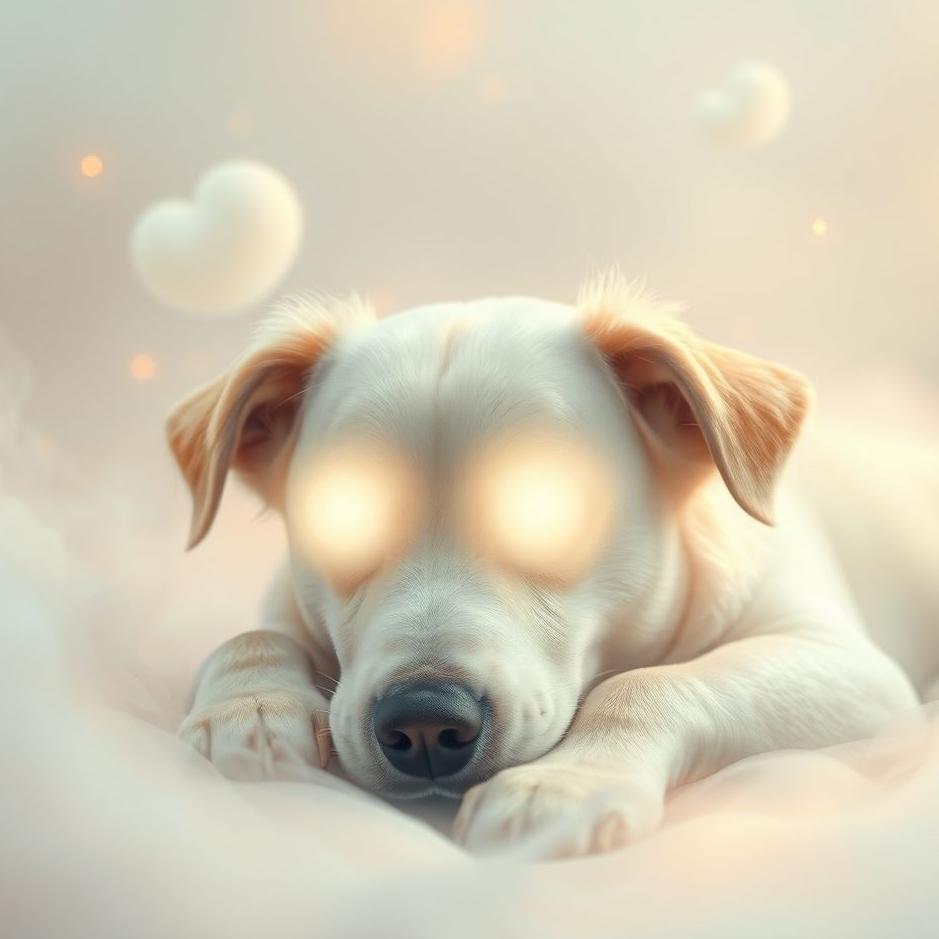 Dream : Blind-eyed dog in a dream