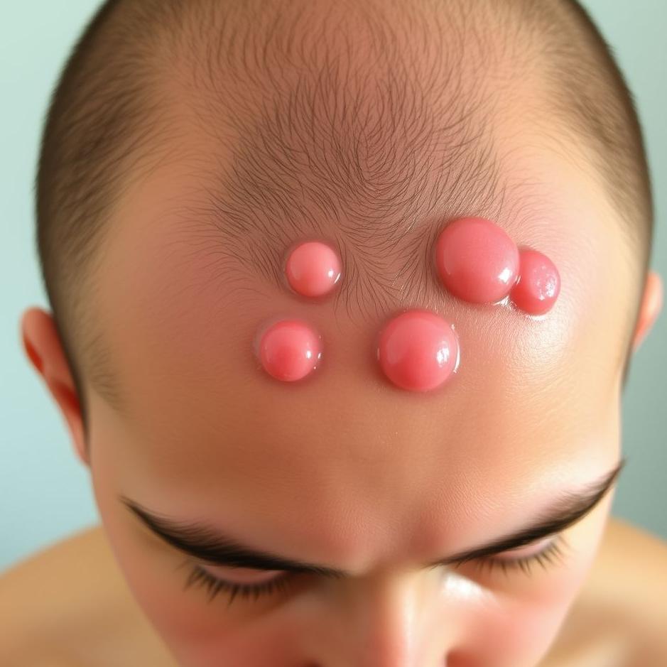 Dream : Blisters on the head 