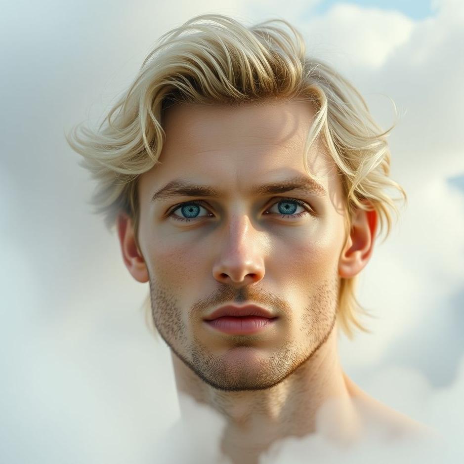 Dream : Blond and blue-eyed man in a dream
