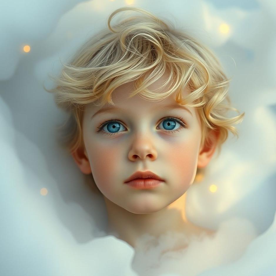 Dream : Blond blue-eyed boy in a dream
