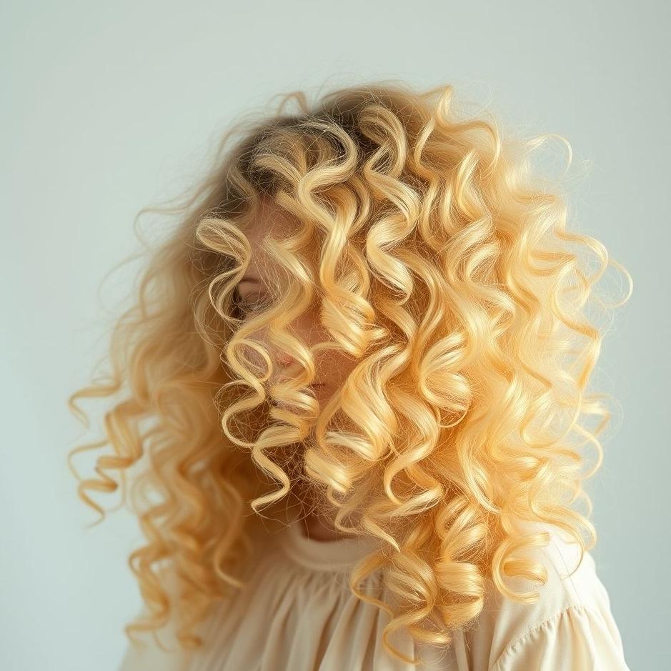 Dream : Blond curly hair in a dream