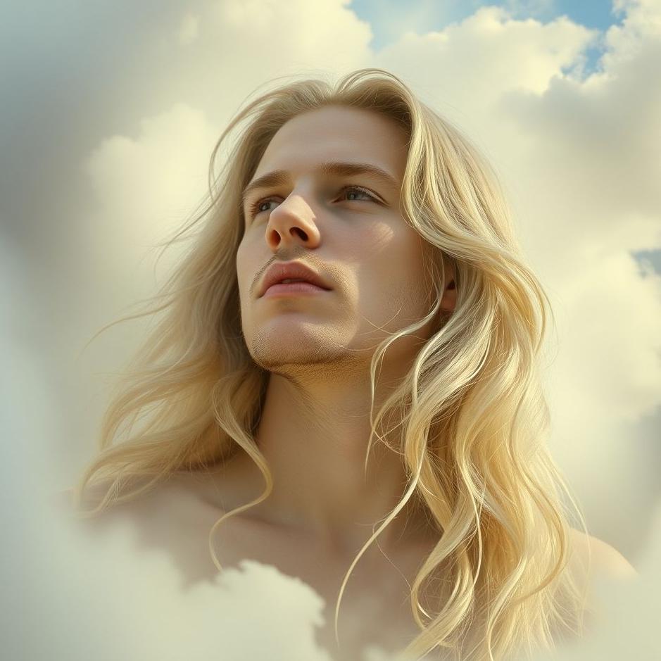 Dream : Blond long-haired man in a dream
