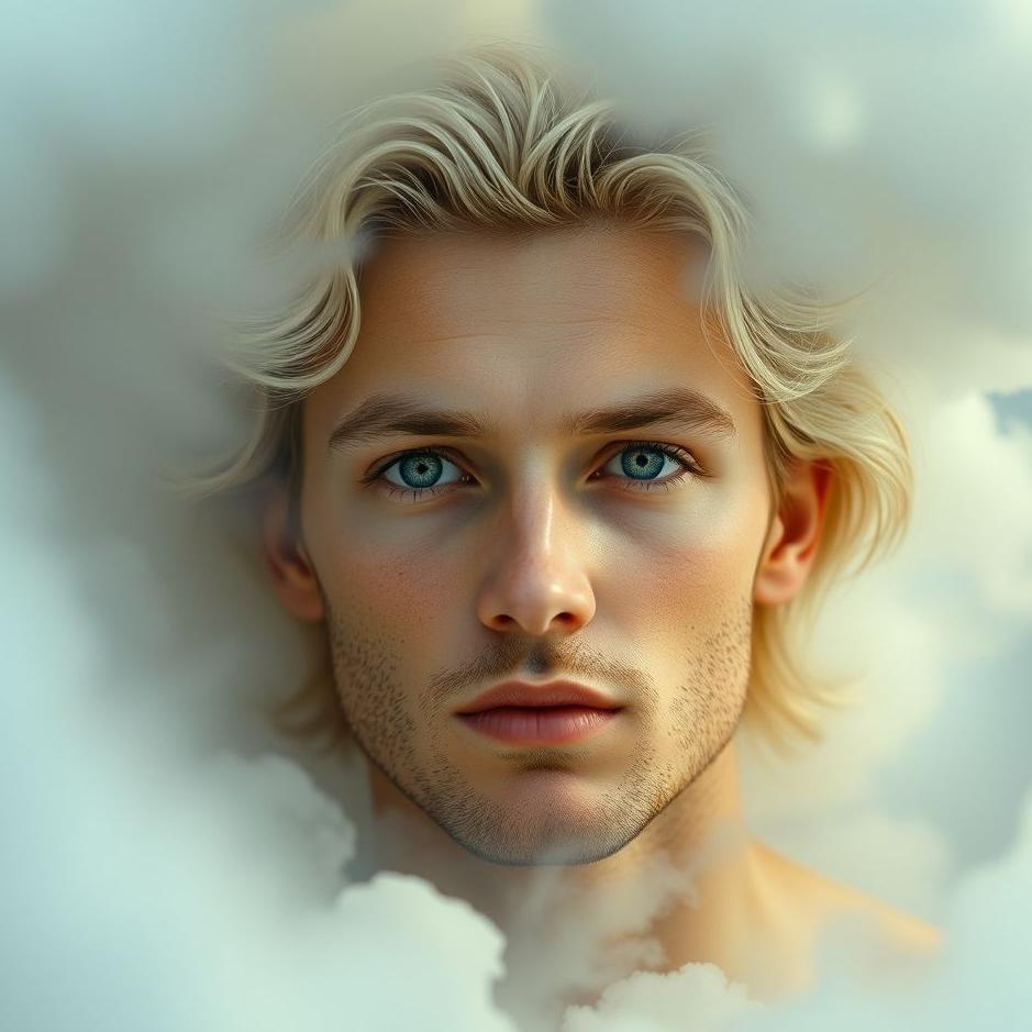 Dream : Blonde and green-eyed man in a dream