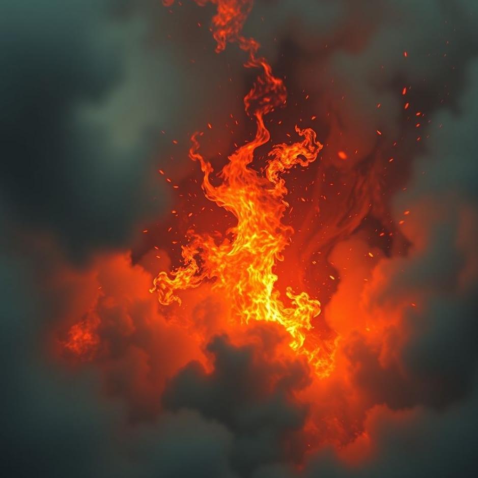 Dream : Blood and fire in a dream