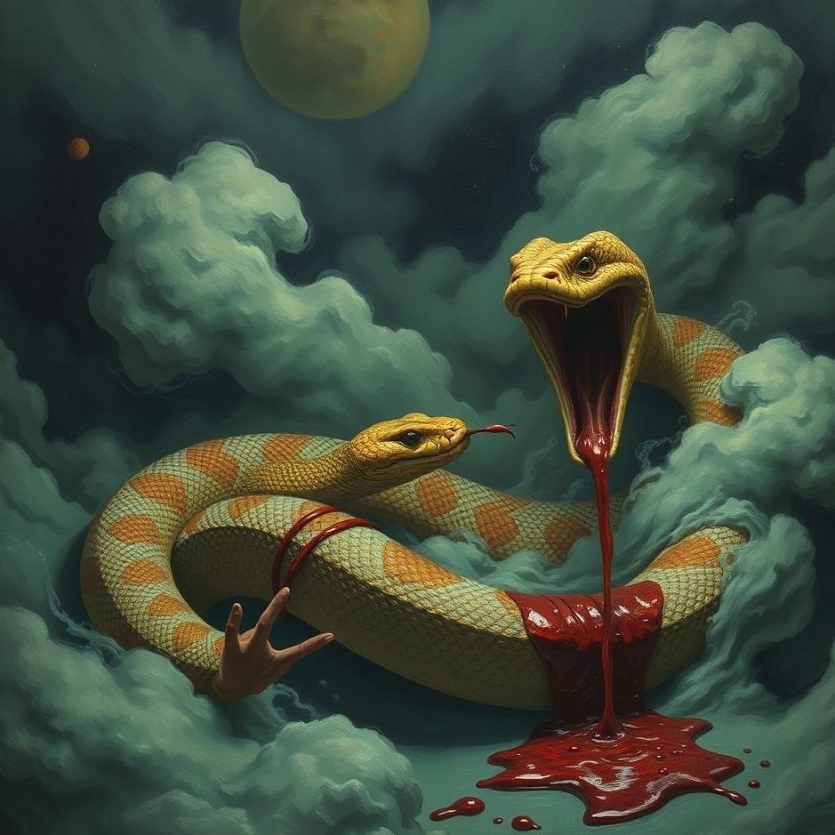 Dream : Blood and snakes in a dream