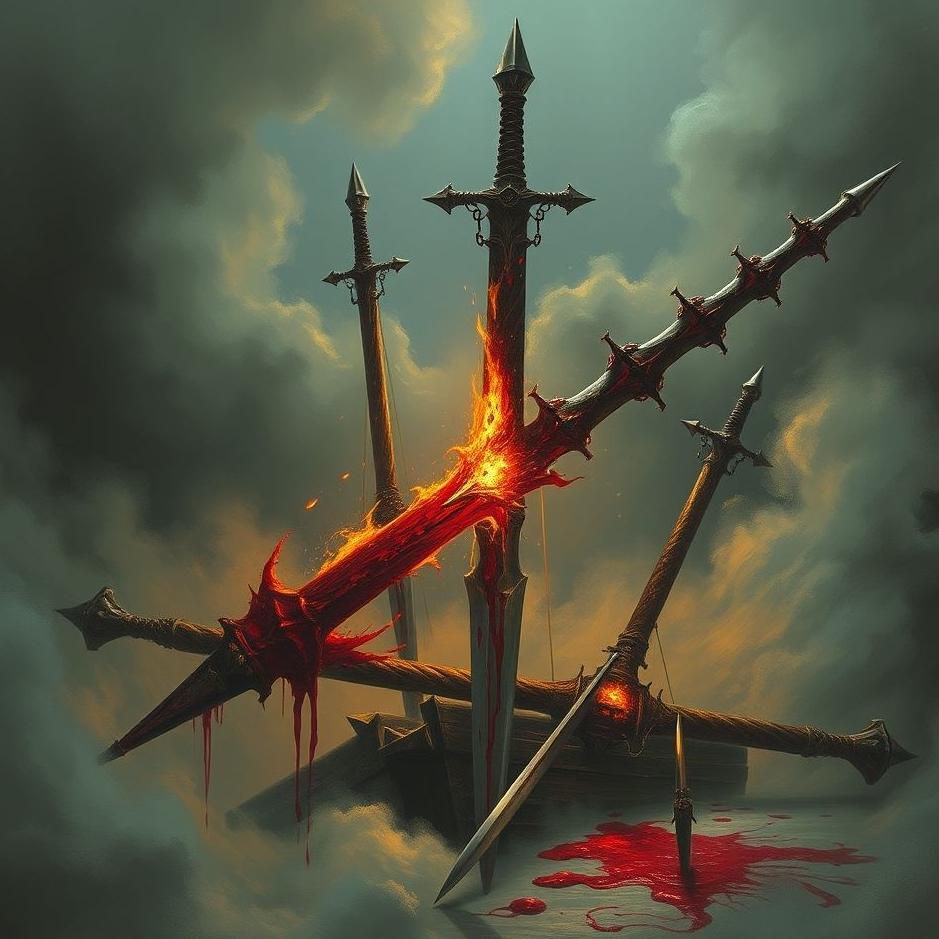 Dream : Blood and weapons in a dream