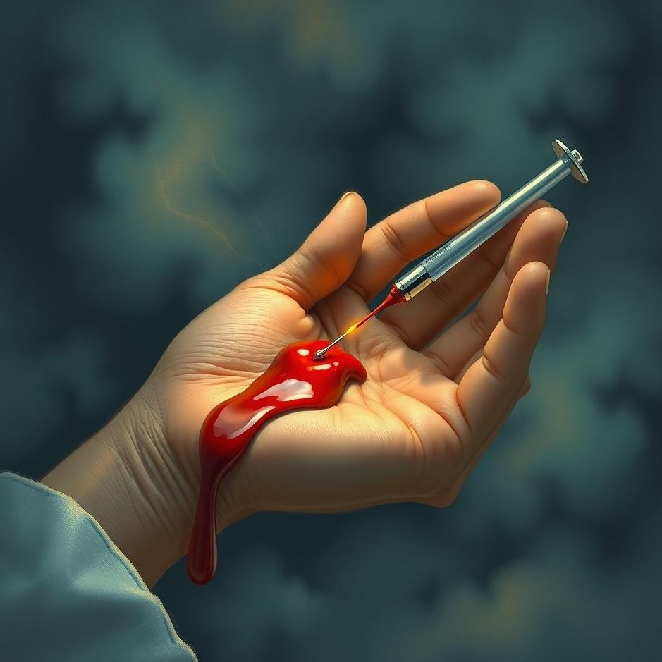 Dream : Blood being drawn with a needle in a dream
