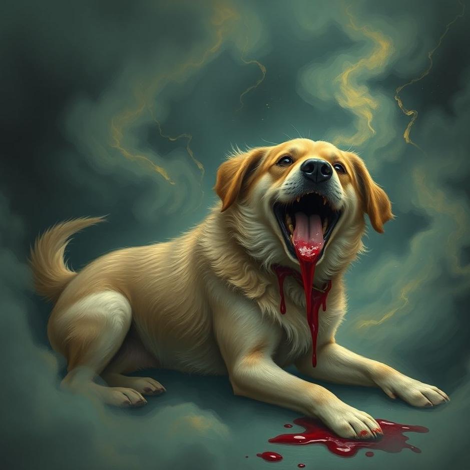 Dream : Blood coming from a dog in a dream