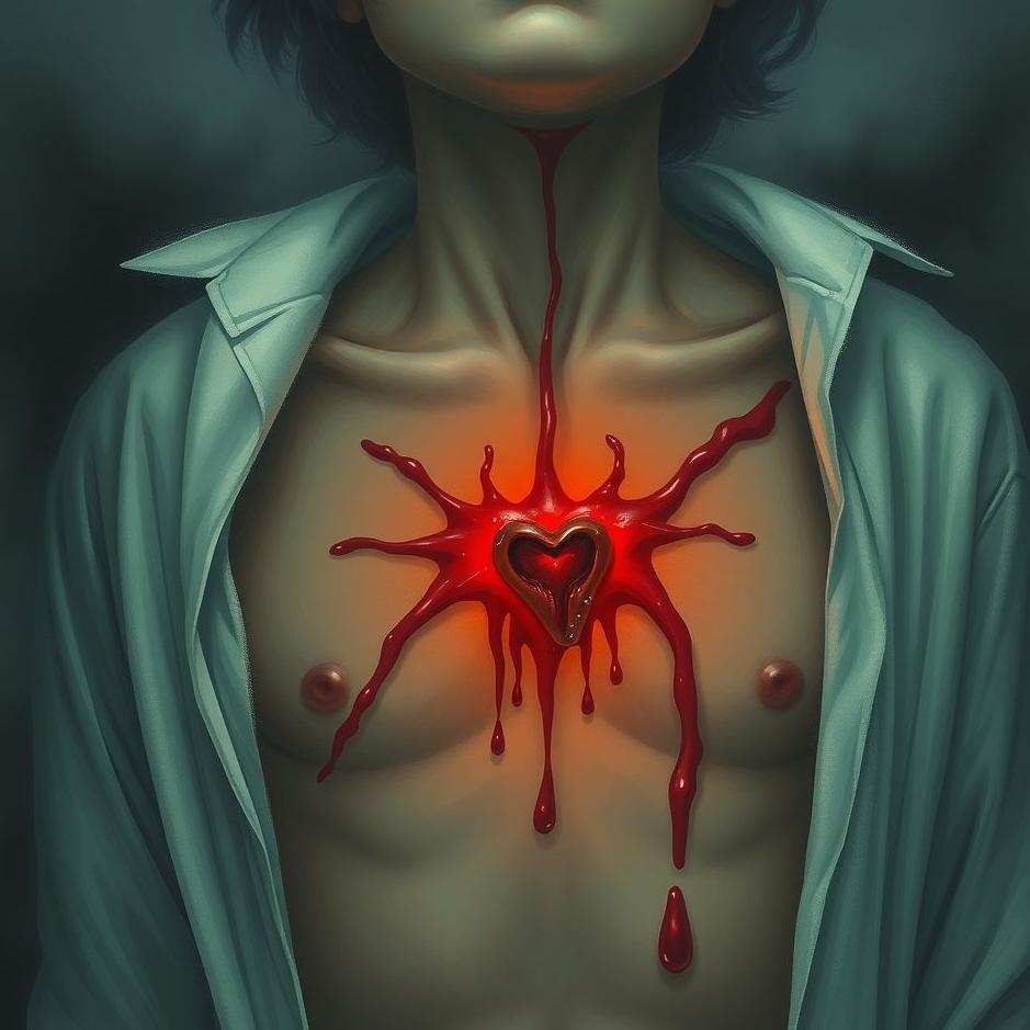 Dream : Blood coming from your chest in a dream